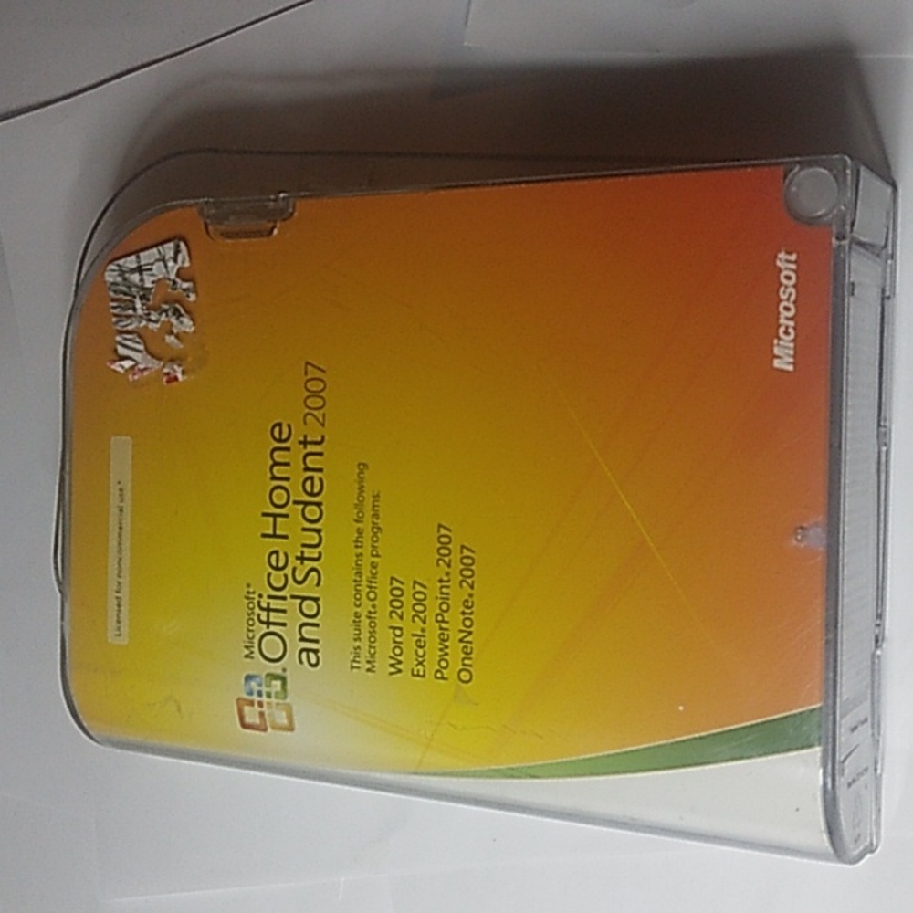 Microsoft Office 2007 Home Student w/ Product Key Word Excel PowerPoint OneNote
